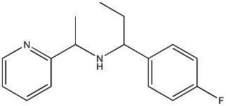 [1-(4-fluorophenyl)propyl][1-(pyridin-2-yl)ethyl]amine Struktur