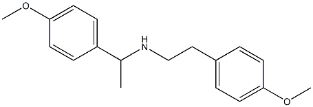 [1-(4-methoxyphenyl)ethyl][2-(4-methoxyphenyl)ethyl]amine Struktur