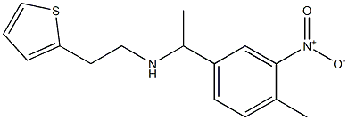 [1-(4-methyl-3-nitrophenyl)ethyl][2-(thiophen-2-yl)ethyl]amine Struktur