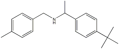 [1-(4-tert-butylphenyl)ethyl][(4-methylphenyl)methyl]amine Struktur