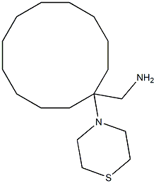 [1-(thiomorpholin-4-yl)cyclododecyl]methanamine Struktur