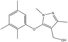 [1,3-dimethyl-5-(2,3,5-trimethylphenoxy)-1H-pyrazol-4-yl]methanol Struktur