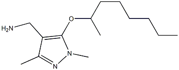 [1,3-dimethyl-5-(octan-2-yloxy)-1H-pyrazol-4-yl]methanamine Struktur