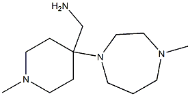 [1-methyl-4-(4-methyl-1,4-diazepan-1-yl)piperidin-4-yl]methanamine Struktur