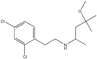 [2-(2,4-dichlorophenyl)ethyl](4-methoxy-4-methylpentan-2-yl)amine Struktur