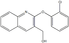 [2-(2-chlorophenoxy)quinolin-3-yl]methanol Struktur