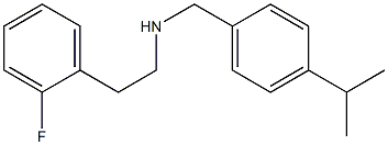 [2-(2-fluorophenyl)ethyl]({[4-(propan-2-yl)phenyl]methyl})amine Struktur