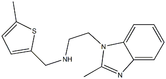 [2-(2-methyl-1H-1,3-benzodiazol-1-yl)ethyl][(5-methylthiophen-2-yl)methyl]amine Struktur