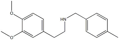 [2-(3,4-dimethoxyphenyl)ethyl][(4-methylphenyl)methyl]amine Struktur