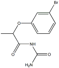 [2-(3-bromophenoxy)propanoyl]urea Struktur