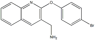 [2-(4-bromophenoxy)quinolin-3-yl]methanamine Struktur