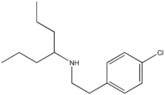 [2-(4-chlorophenyl)ethyl](heptan-4-yl)amine Struktur