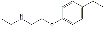 [2-(4-ethylphenoxy)ethyl](propan-2-yl)amine Struktur