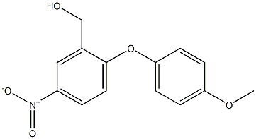 [2-(4-methoxyphenoxy)-5-nitrophenyl]methanol Struktur