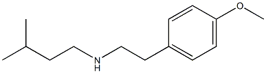 [2-(4-methoxyphenyl)ethyl](3-methylbutyl)amine Struktur