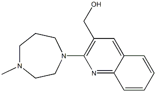 [2-(4-methyl-1,4-diazepan-1-yl)quinolin-3-yl]methanol Struktur