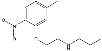 [2-(5-methyl-2-nitrophenoxy)ethyl](propyl)amine Struktur