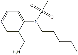 [2-(aminomethyl)phenyl]-N-pentylmethanesulfonamide Struktur