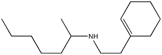 [2-(cyclohex-1-en-1-yl)ethyl](heptan-2-yl)amine Struktur