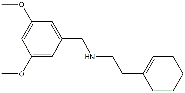 [2-(cyclohex-1-en-1-yl)ethyl][(3,5-dimethoxyphenyl)methyl]amine Struktur