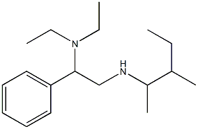 [2-(diethylamino)-2-phenylethyl](3-methylpentan-2-yl)amine Struktur