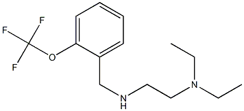 [2-(diethylamino)ethyl]({[2-(trifluoromethoxy)phenyl]methyl})amine Struktur