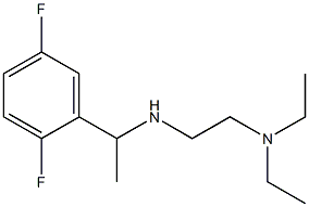 [2-(diethylamino)ethyl][1-(2,5-difluorophenyl)ethyl]amine Struktur