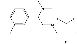 [2-(dimethylamino)-2-(3-methoxyphenyl)ethyl](2,2,3,3-tetrafluoropropyl)amine Struktur