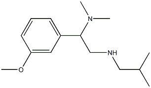 [2-(dimethylamino)-2-(3-methoxyphenyl)ethyl](2-methylpropyl)amine Struktur