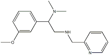 [2-(dimethylamino)-2-(3-methoxyphenyl)ethyl](pyridin-2-ylmethyl)amine Struktur