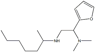 [2-(dimethylamino)-2-(furan-2-yl)ethyl](heptan-2-yl)amine Struktur