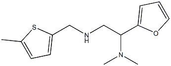 [2-(dimethylamino)-2-(furan-2-yl)ethyl][(5-methylthiophen-2-yl)methyl]amine Struktur