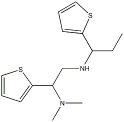 [2-(dimethylamino)-2-(thiophen-2-yl)ethyl][1-(thiophen-2-yl)propyl]amine Struktur