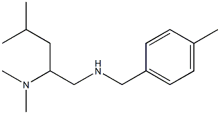 [2-(dimethylamino)-4-methylpentyl][(4-methylphenyl)methyl]amine Struktur