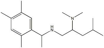 [2-(dimethylamino)-4-methylpentyl][1-(2,4,5-trimethylphenyl)ethyl]amine Struktur