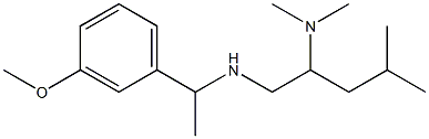 [2-(dimethylamino)-4-methylpentyl][1-(3-methoxyphenyl)ethyl]amine Struktur