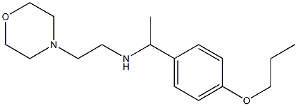 [2-(morpholin-4-yl)ethyl][1-(4-propoxyphenyl)ethyl]amine Struktur