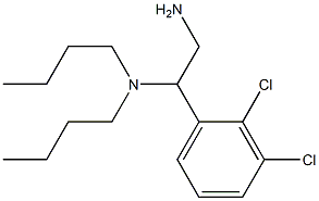 [2-amino-1-(2,3-dichlorophenyl)ethyl]dibutylamine Struktur