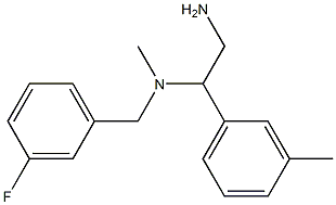 [2-amino-1-(3-methylphenyl)ethyl][(3-fluorophenyl)methyl]methylamine Struktur