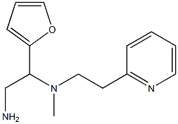 [2-amino-1-(furan-2-yl)ethyl](methyl)[2-(pyridin-2-yl)ethyl]amine Struktur