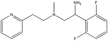 [2-amino-2-(2,6-difluorophenyl)ethyl](methyl)[2-(pyridin-2-yl)ethyl]amine Struktur