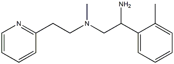 [2-amino-2-(2-methylphenyl)ethyl](methyl)[2-(pyridin-2-yl)ethyl]amine Struktur