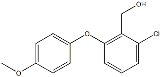 [2-chloro-6-(4-methoxyphenoxy)phenyl]methanol Struktur