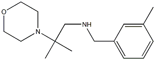 [2-methyl-2-(morpholin-4-yl)propyl][(3-methylphenyl)methyl]amine Struktur