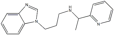 [3-(1H-1,3-benzodiazol-1-yl)propyl][1-(pyridin-2-yl)ethyl]amine Struktur