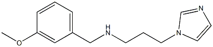 [3-(1H-imidazol-1-yl)propyl][(3-methoxyphenyl)methyl]amine Struktur