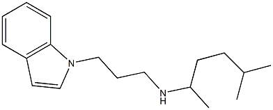 [3-(1H-indol-1-yl)propyl](5-methylhexan-2-yl)amine Struktur