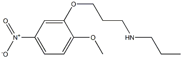 [3-(2-methoxy-5-nitrophenoxy)propyl](propyl)amine Struktur