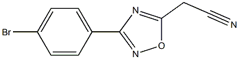 [3-(4-bromophenyl)-1,2,4-oxadiazol-5-yl]acetonitrile Struktur