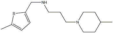 [3-(4-methylpiperidin-1-yl)propyl][(5-methylthiophen-2-yl)methyl]amine Struktur